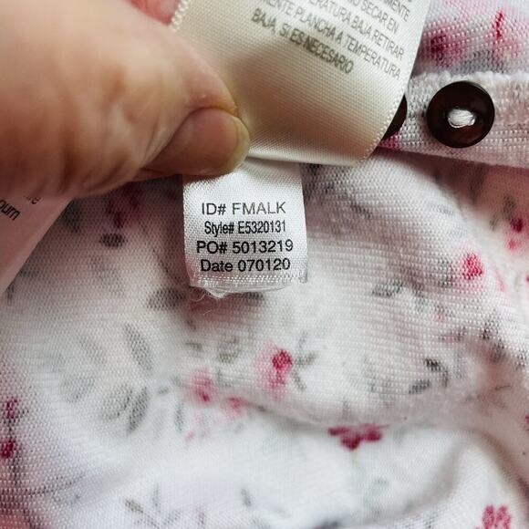 Eileen West Cottagecore Nightgown Womens S Climbing Roses Lace Knit Long Sleeve - Picture 5 of 7